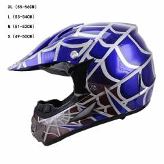 Outdoor Youth Kids Girl Helmet Off Road Dirt Bike ATV Motocross Racing Blue DOT