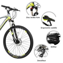 26'' Aluminum Alloy Frame,Shimano Shifter System,Front And Rear Disk Brake MTB