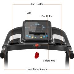 Compact Easy Folding Treadmill Motorized Running Jogging Machine +Audio Speaker