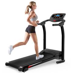 1200W Electric Treadmill Folding Motorized Running Machine,Black