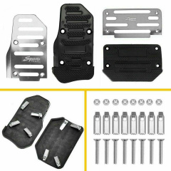 2pc Universal Non-Slip Automatic Gas Brake Foot Pedal Pad Cover Accessories Kit