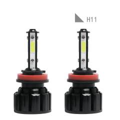 2PCS H11 LED Headlight Bulbs Kit High Low Beam Fog Lights Upgrade 80W 6500K