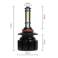 LED Headlight Bulb Conversion Kit 9005 High/Lo Beam FOG Light 6500K White