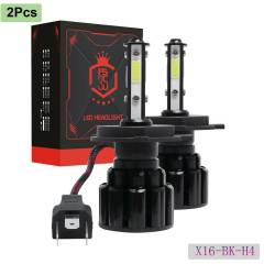 2xH4 LED Headlight Bulbs High/Low Beam Conversion Kit White 6500K 2400W 16000LM