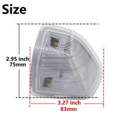 LED Side Mirror Turn Signal Light Kit For Dodge Ram 1500 2500 3500 Clear Lens