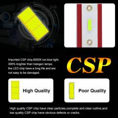 4PCS 9005 H11 8000K LED Headlight Light HID Fog Kit High Low Beam Bulb