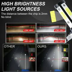 4PCS H4 LED Headlight Bulb Kit Canbus High Beam 6000K