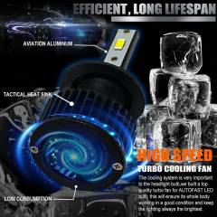 2x H11 CANBUS LED Headlight Kit High Low Beam Bulb Super White 6000K