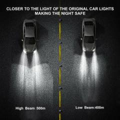 2x H11 CANBUS LED Headlight Kit High Low Beam Bulb Super White 6000K