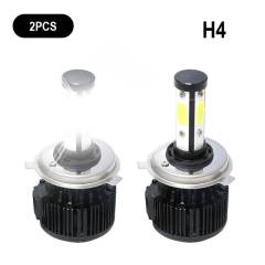 4PCS H4 LED Headlight Bulb Kit Canbus High Beam 6000K