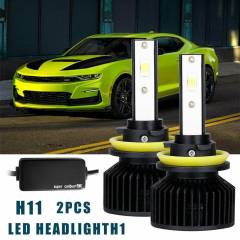 2x H11 CANBUS LED Headlight Kit High Low Beam Bulb Super White 6000K