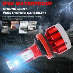 4PCS 9005 H11 8000K LED Headlight Light HID Fog Kit High Low Beam Bulb