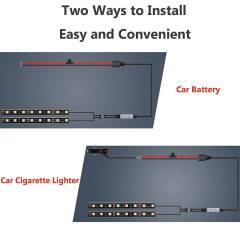 2X60"RGB Multicolor Truck Bed Light Strip Kit APP Bluetooth Control Jeep Pickup