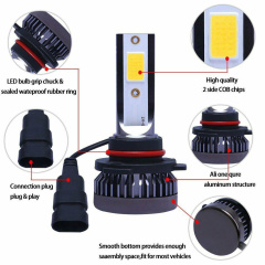 2x H11 H8 H9 9005 9006 HB4 LED Headlight Bulb Kit Low Beam 8000K Ice Blue Light