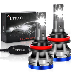2x H11/H9/H8 White 60W High Power Car LED Headlight Bulbs Light Driving Bulb