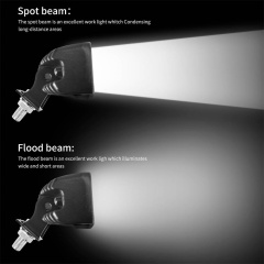1PCS LED 48W 16 Beads Work Light Lamp With Reflector Car Light