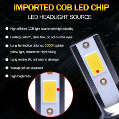 2x H11 H8 H9 9005 9006 HB4 LED Headlight Bulb Kit Low Beam 8000K Ice Blue Light