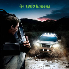 Square 48W LED Work Light 12V 24V Off Road Flood Spot Lamp For Car Truck SUV