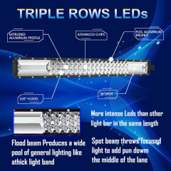 LED 54/52'' 3750W Work Light Bar Spot Flood Offroad ATV UTE PK 42" 50" 30" 32"
