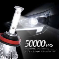 2 PCS H11/H8/H9 LED Headlight Light Bulb 4 Side Led Car Headlight White