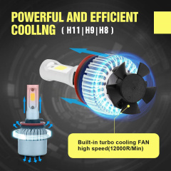 H11/H9/H8 LED Headlight Bulb COB Vehicle SUV Truck Headlamp 72W 8000LM 12v
