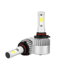 2pcs 9005 LED Headlight Bulb COB Vehicle SUV Truck Headlamp Pure White