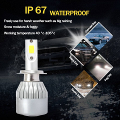 COB H7 100W 20000LM LED Headlight Kit Fog Light Bulbs High/Low Beam 6000K White