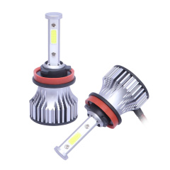 2 PCS H11/H8/H9 LED Headlight Light Bulb 4 Side Led Car Headlight White