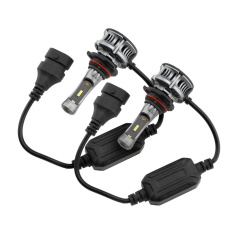 2Pcs 60W DC12-24V 9006 COB LED Car Headlight Kit White