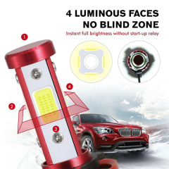 2 PCS 9006 LED Headlight Bulb COB Lntegrated LED Car Headlights Pure White