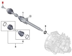 OE:33406858534 Винт с буртиком с пружиной сжатия M16X1, 5X60-8,8