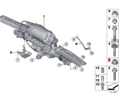 OE:33326760374 С гайкой с буртиком самоконтрящейся М12Х1,5-10 Подходит для BMW Brilliance 3 серии (E46) 325i04 2003-2004 гг.