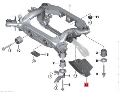 OE:33306889066 Крышка аэродинамическая задняя правая Подходит для BMW Brilliance iX3 (G08) ведущих 20 моделей 2020-2021 гг.