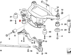 OE:33316770783 Резиновая опора передняя левая Подходит для BMW Brilliance 3 серии (E46) 325i04 2003-2004 гг.