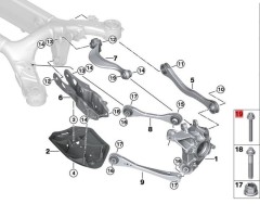 OE:33306890937 Комбинированный болт ASAM14X1,5X115 Подходит для BMW Brilliance iX3 (G08) 20 моделей 2020-2046 гг.