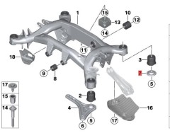 OE:33316794866 задняя часть упорной шайбы Подходит для BMW Brilliance iX3 (G08) ведущих 20 моделей 2020-2021 гг.
