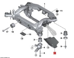 OE:33306889065 Крышка аэродинамическая задняя левая Подходит для BMW Brilliance iX3 (G08) ведущих 20 моделей 2020-2021 гг.