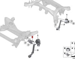 OE:37146872107 Кронштейн переднего датчика высоты Подходит для BMW Brilliance iX3 (G08) ведущих 20 моделей 2020-2021 гг.