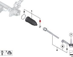 OE:32136756011 Кольцо хомута D=19,4-22,5 ZF BMW X1 (E84) sDrive18i МКПП 13 модели 2012-2014 гг.
