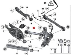 OE:33322406289 Ремкомплект направляющего рычага левый VALUELINE BMW X1 (E84) sDrive18i МКПП 13 модели 2012-2014 гг.