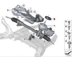 OE: 32106889834 Уплотнение передней стенки BMW X2 (F39) sDrive20iM комплект для бездорожья 20 моделей 2019-2020 гг.