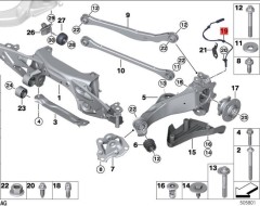 OE:34526895882 Датчик пульса DSC задний BMW X2 (F39) sDrive20iM комплект для бездорожья 20 моделей 2019-2020 гг.