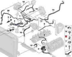 OE:11727511099 Клетка для шланга BMW 1 серии Хэтчбек (E87 Facelift) 120i МКПП 08 2008-2011