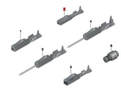 OE:61131393704 Штекерный контакт MQSELA0.2-0.5MM²SN БМВ 6 серии GC(F06)640i2011-2014