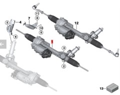 OE:32106868237 Гарантия Электрический рулевой механизм ZF