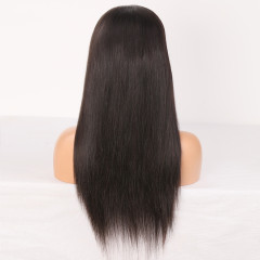 Brown 13x6 HD Lace Front Wigs Natural Straight Human Hair Wig