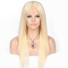 613 Blonde Straight Human Hair Wigs 13x6 HD Lace Front Wig