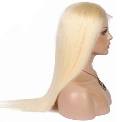 613 Blonde Straight Human Hair Wigs 13x6 HD Lace Front Wig