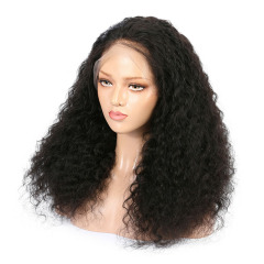 Black Curly Wave Human Hair Wig 13x6 Lace Fronrt Wigs