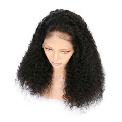 Black Curly Wave Human Hair Wig 13x6 Lace Fronrt Wigs